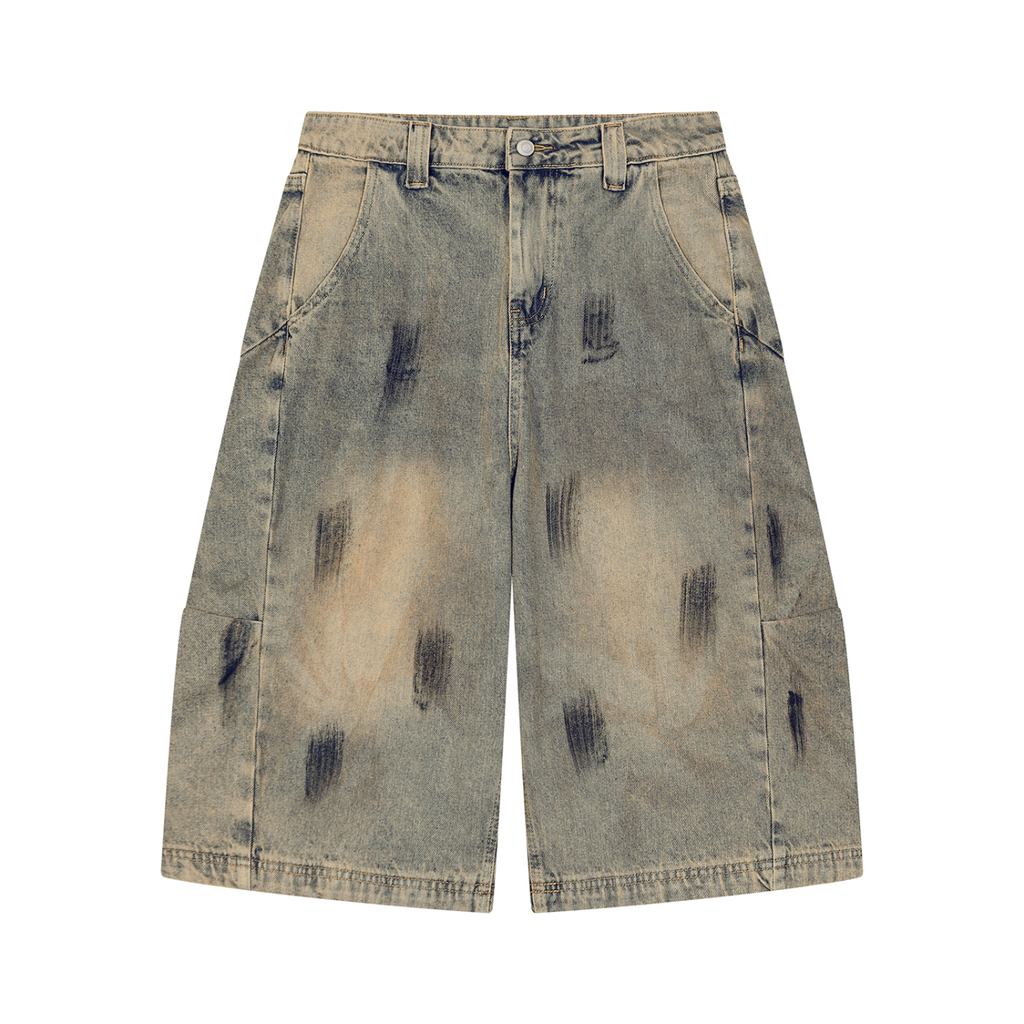 Stolo Clothing Co 224 Archive Wash Curve Blade Denim Shorts (JORTS)