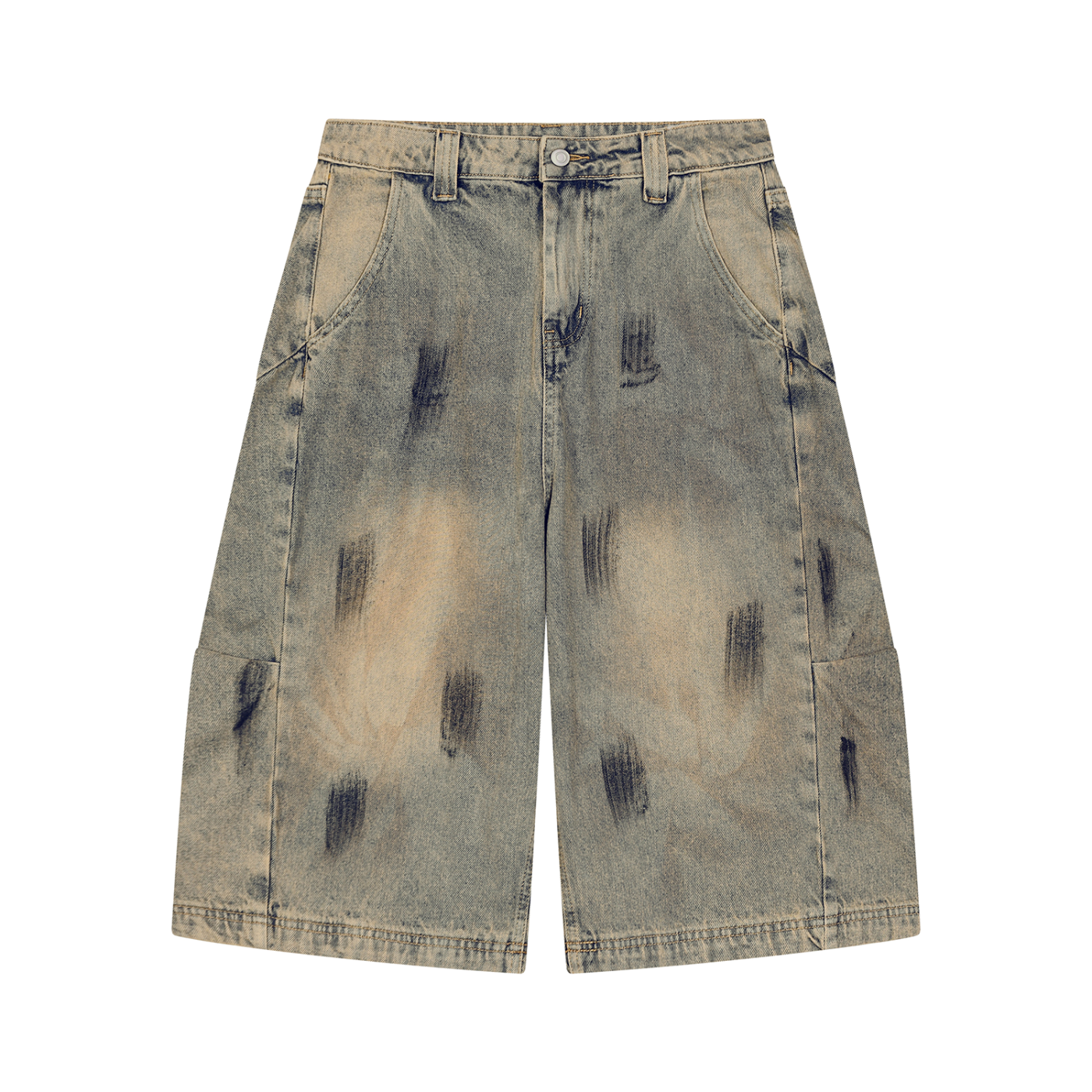 Stolo Clothing Co 224 Archive Wash Curve Blade Denim Shorts (JORTS)