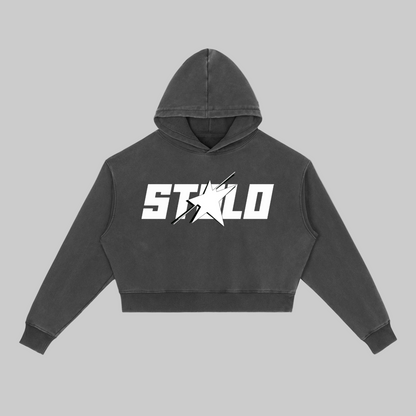 Stolo Clothing Co STARCHILD Cropped Vintage Washed Heavyweight Hoodie