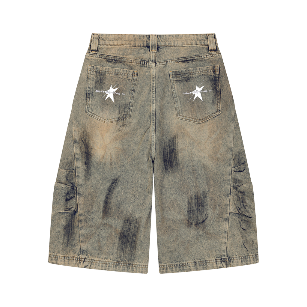 Stolo Clothing Co 224 Archive Wash Curve Blade Denim Shorts (JORTS)