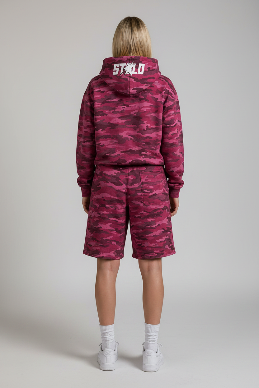 Stolo Clothing Co LOGO ROSE CAMO Heavyweight Hoodie (420 GSM)