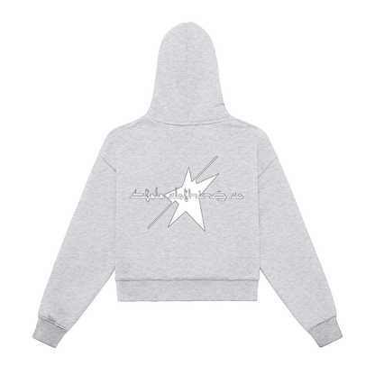 Stolo Clothing Co STARCHILD Fleeced Zip-Up Cropped Hoodie