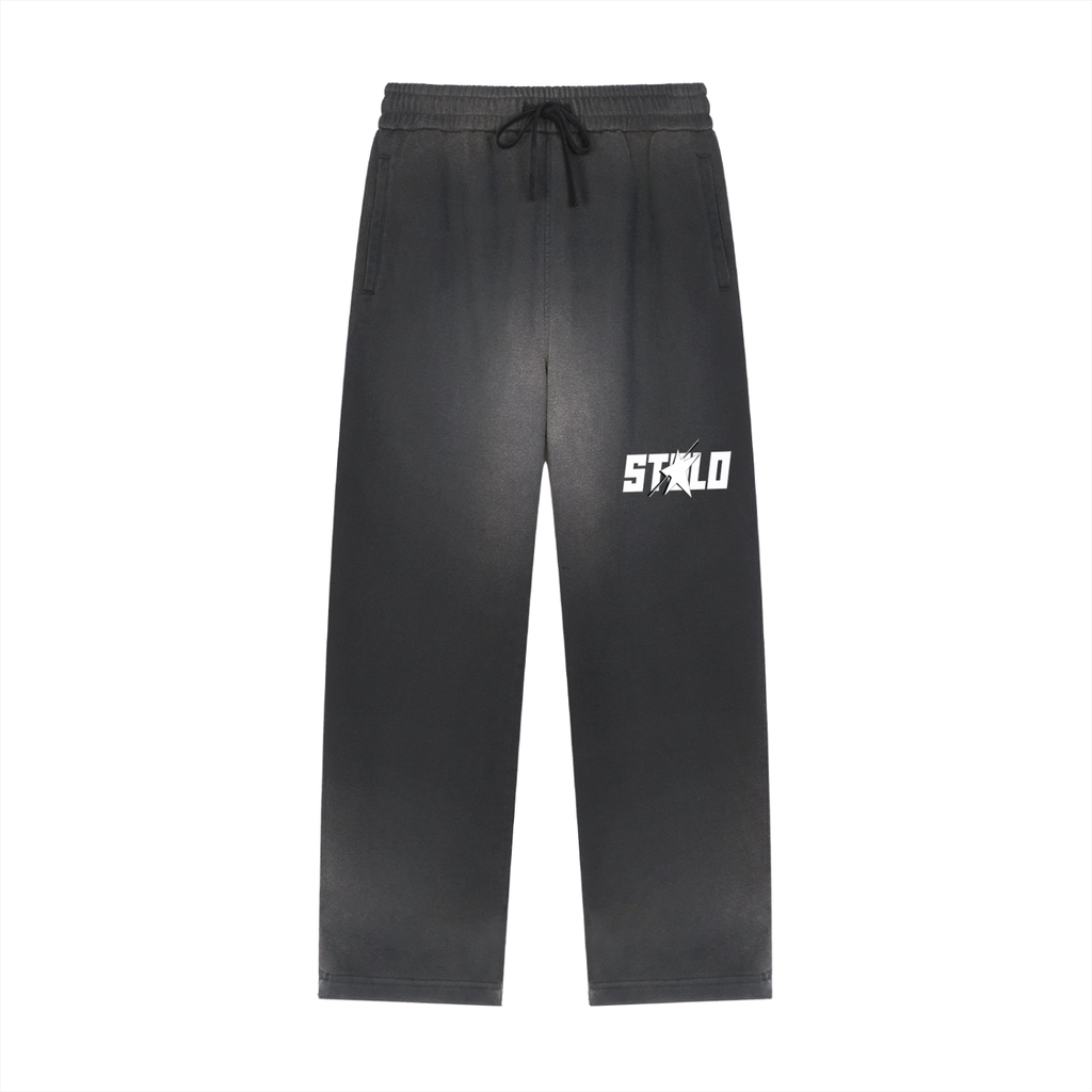 Stolo Clothing Co STARCHILD Sun Faded Raw Edge Straight-Leg Sweatpants