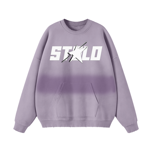 Stolo Clothing Co STARCHILD Unisex Colored Gradient Washed Effect Pullover Sweater
