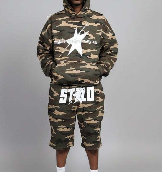 Stolo Clothing Co LOGO ARMY CAMO Heavyweight Hoodie (420 GSM)