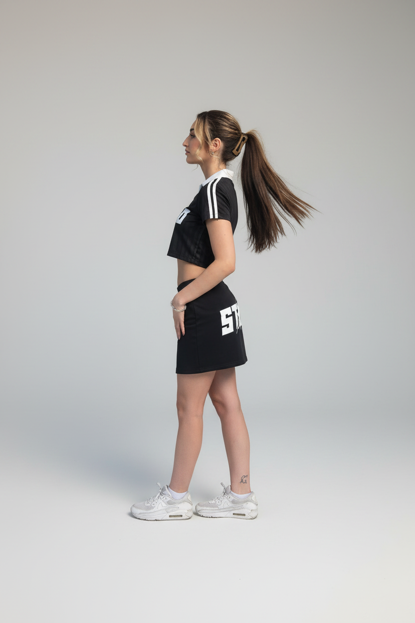 Stolo Clothing Co STARCHILD Back Print Hip Huggin Drawstring Skirt (310 GSM)