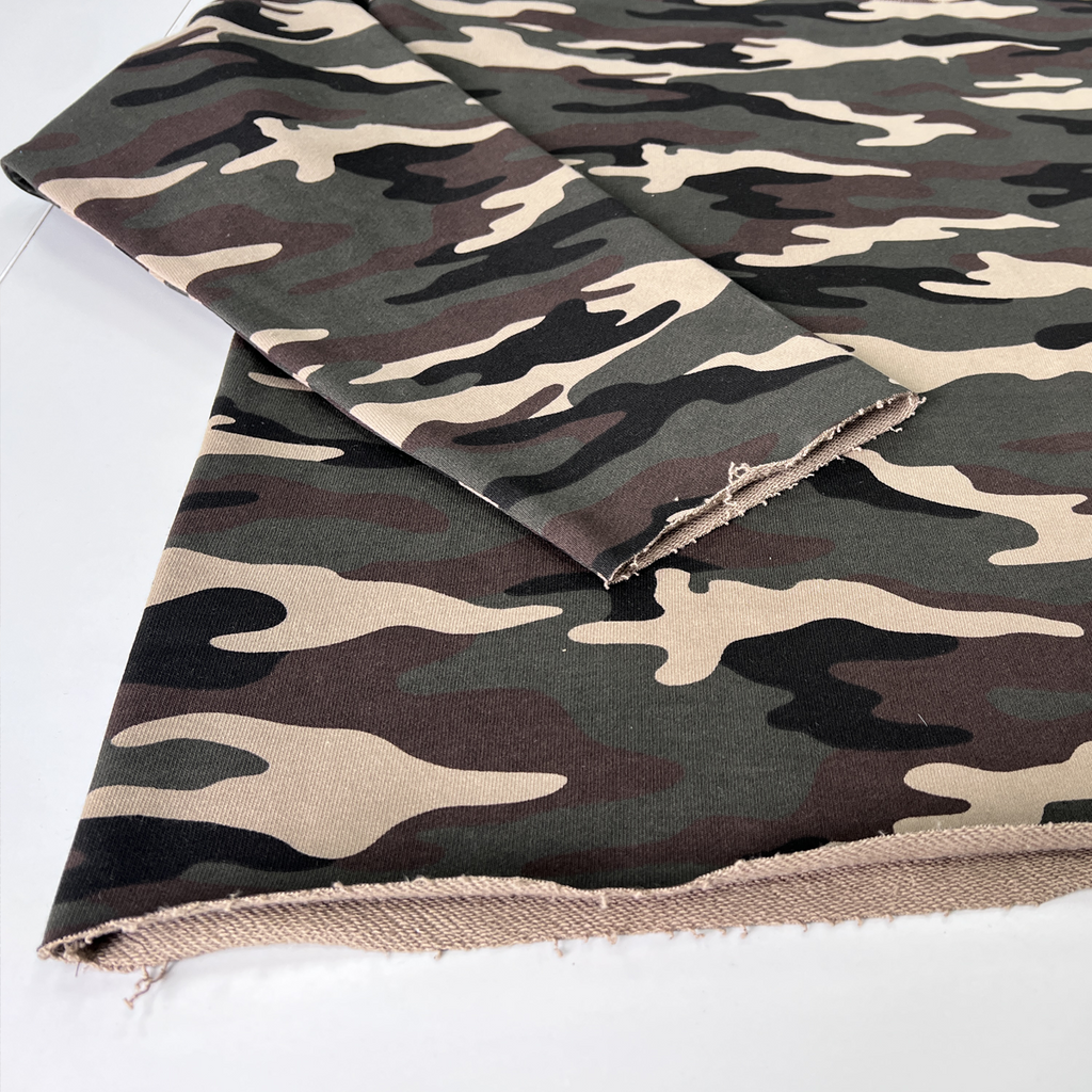 Stolo Clothing Co STARCHILD ARMY CAMO Cropped French Terry Crewneck Sweatshirt (420 GSM)