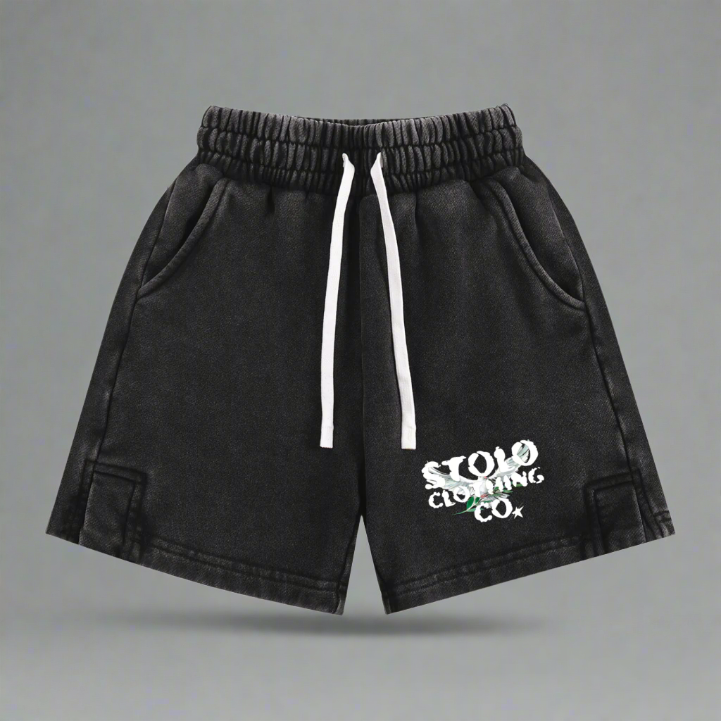 Stolo Clothing Co Kid's Birdies Snow Washed Shorts