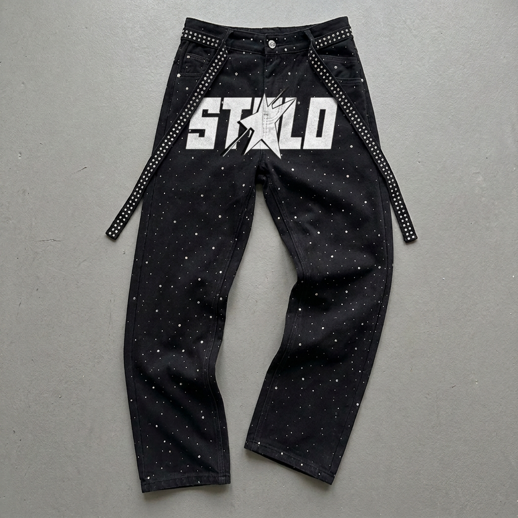 8 Full Rhinestone DTG-look logo correction