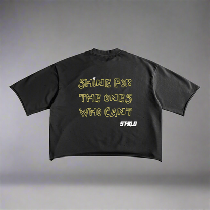 Limited Editon Stolo Clothing Co STILL SHINING French Terry Raw Edge Tee