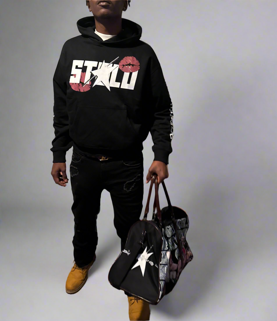 Stolo Clothing Co LUV U X WORLDWIDE Heavyweight Cropped Hoodie