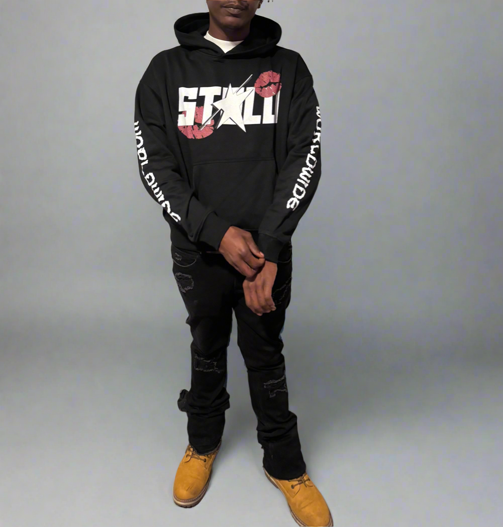 Stolo Clothing Co LUV U X WORLDWIDE Heavyweight Cropped Hoodie