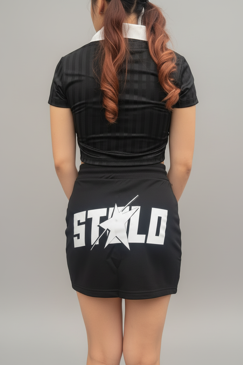 Stolo Clothing Co STARCHILD REBORN Cropped Jersey Polo Tee