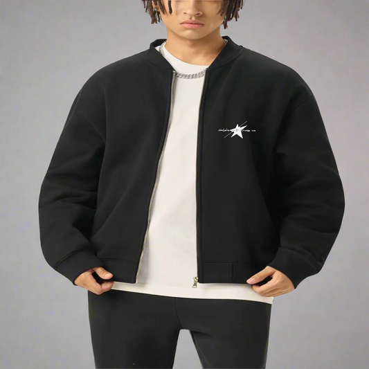 Stolo Clothing Co Essential Fleece Varsity Zip-Up Jacket