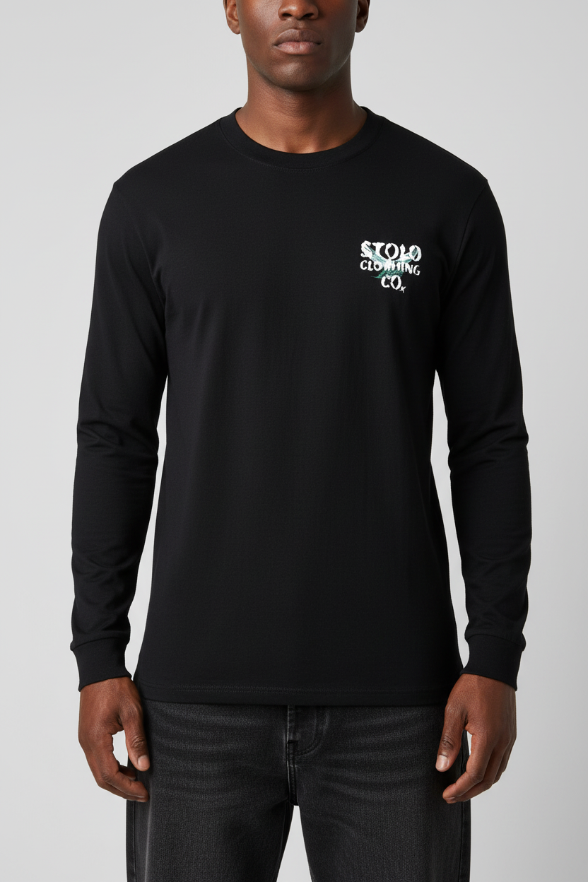 Stolo Clothing Co Birdies Minimalistic Long-Sleeve Cotton Tee