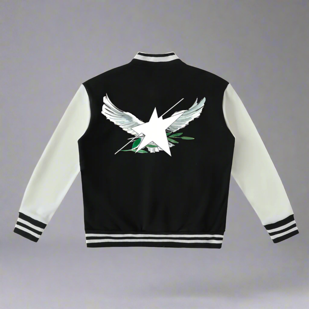 Stolo Clothing Co Birdies Fleece Two-Tone Varsity Jacket