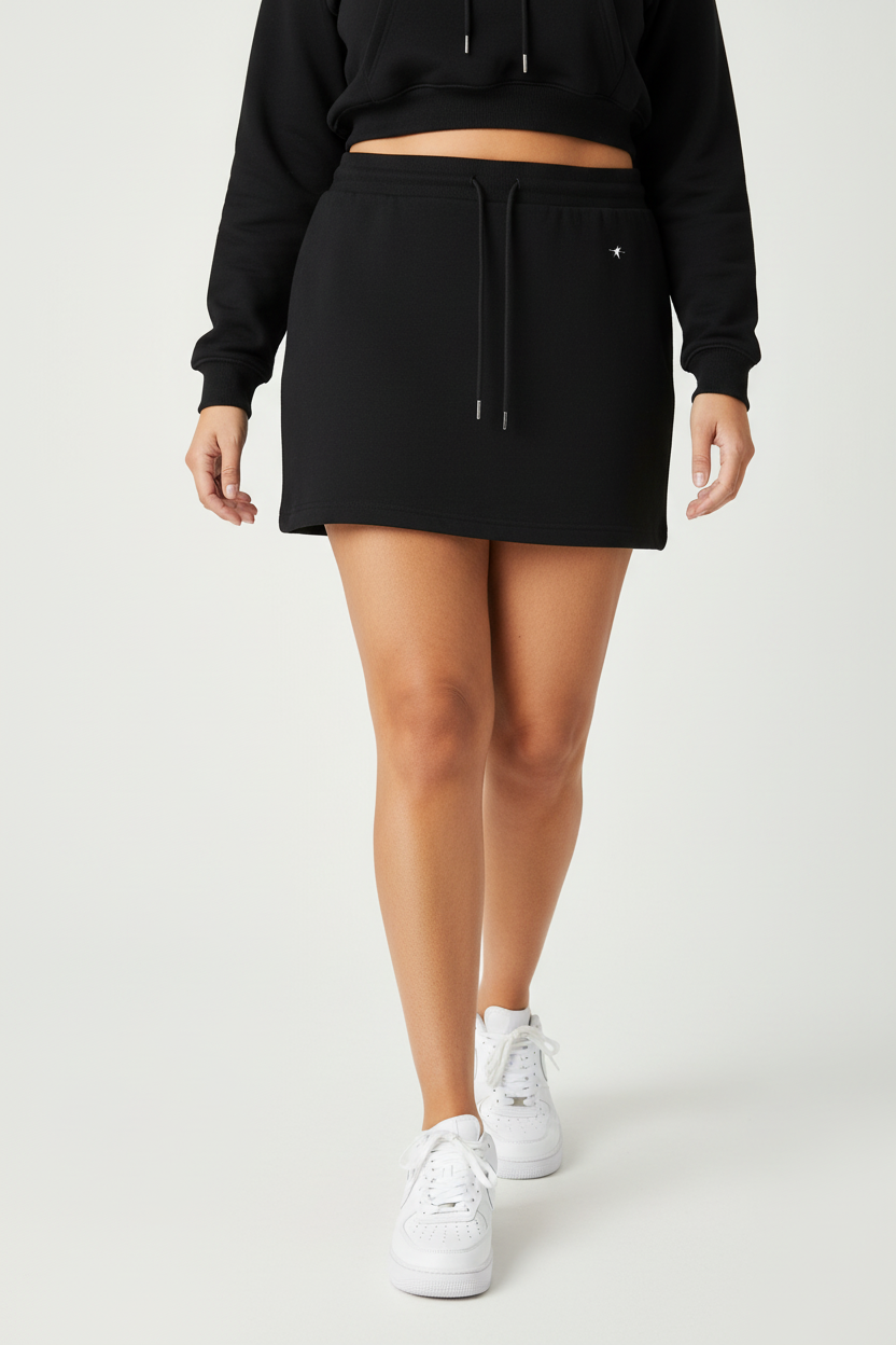 Stolo Clothing Co STARCHILD Back Print Hip Huggin Drawstring Skirt