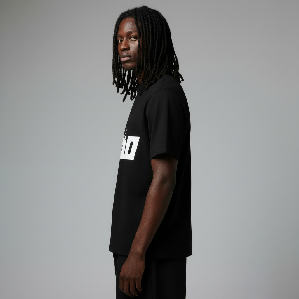 Stolo Clothing Co STARCHILD Quarter-Zip Cotton Polo Tee