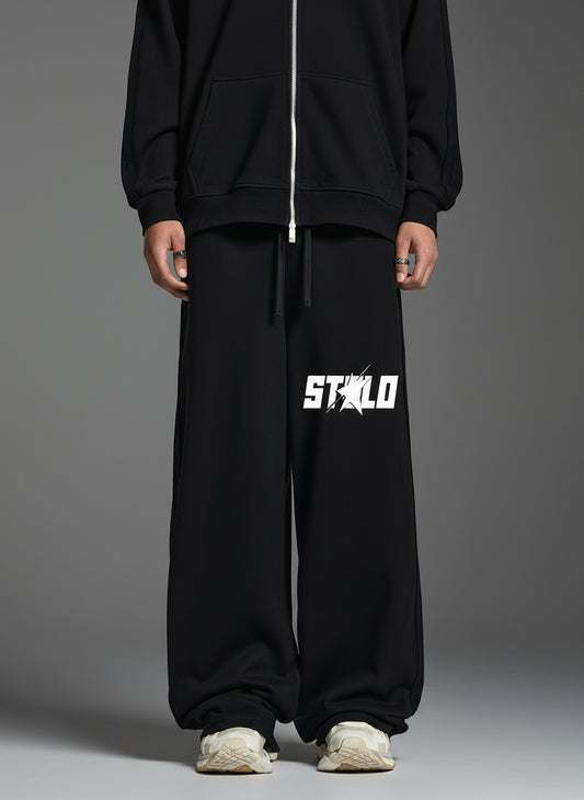 Stolo Clothing Co STARCHILD Supper Baggy Stripped Straight-Leg Sweatpants