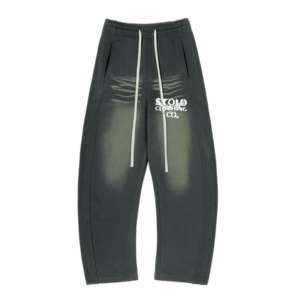 Stolo Clothing Co Birdies Sun Faded Curved Blade Sweatpants