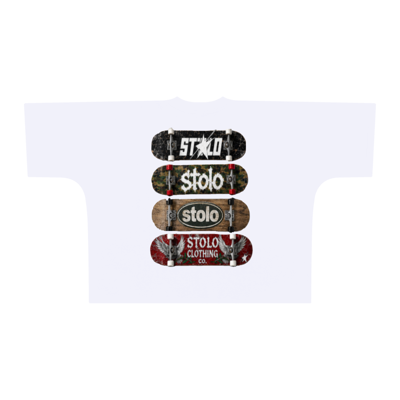 Stolo Clothing Co STOLO SKATE Oversized Boxy Tee