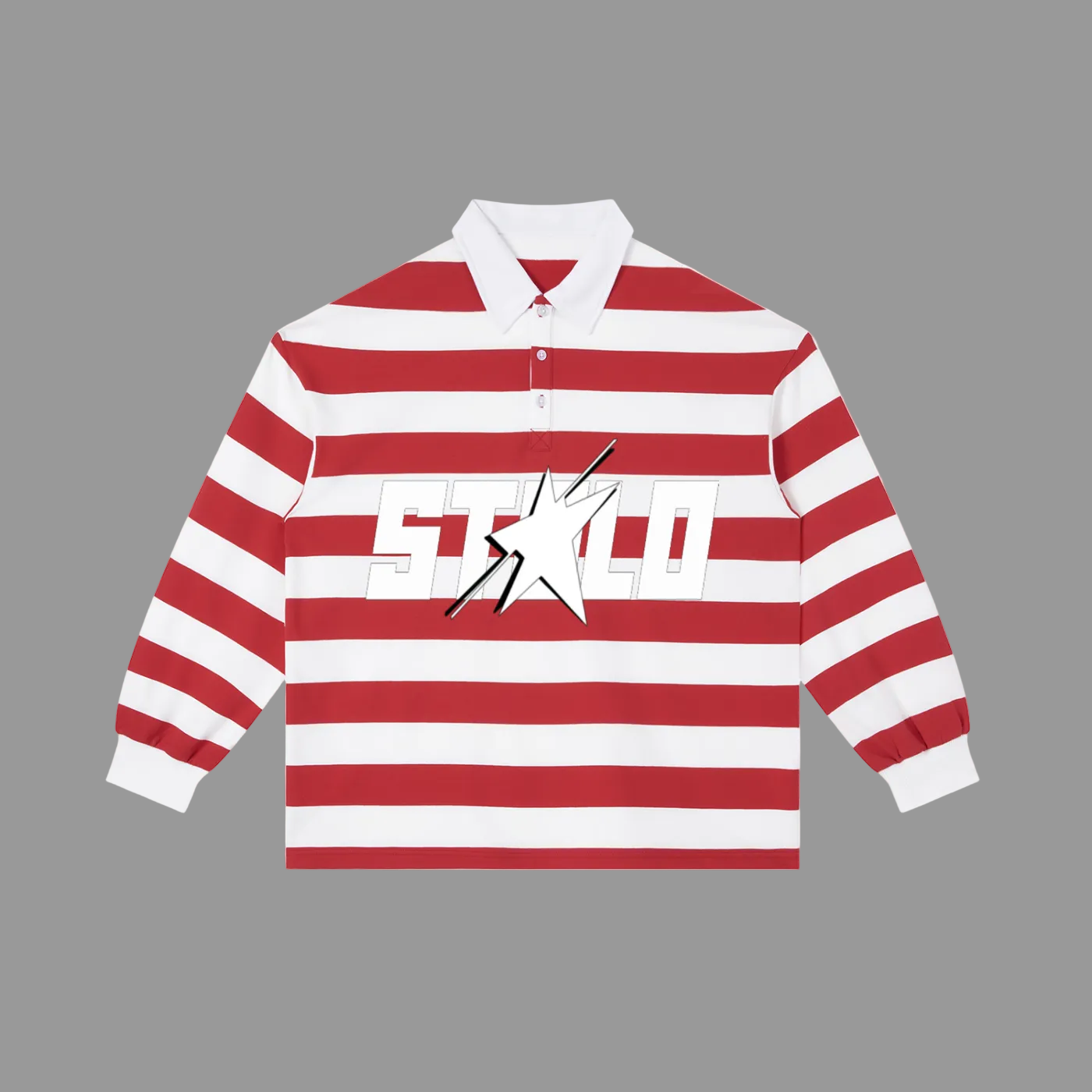 Limited Edition Stolo Clothing Co STARCHILD WHERES WALDO Striped Polo Tee