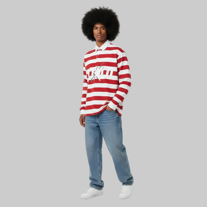 Stolo Clothing Co STARCHILD WHERES WALDO Striped Polo Tee