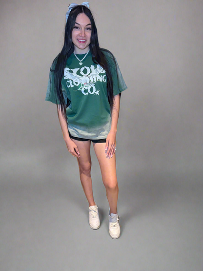 Limited Edition Stolo Clothing Co Birdies Monkey Washed Ice Drop Shoulder Tee