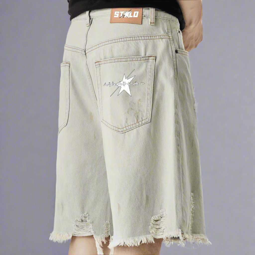 Stolo Clothing Co STARCHILD Unisex Distressed Denim Shorts (JORTS)