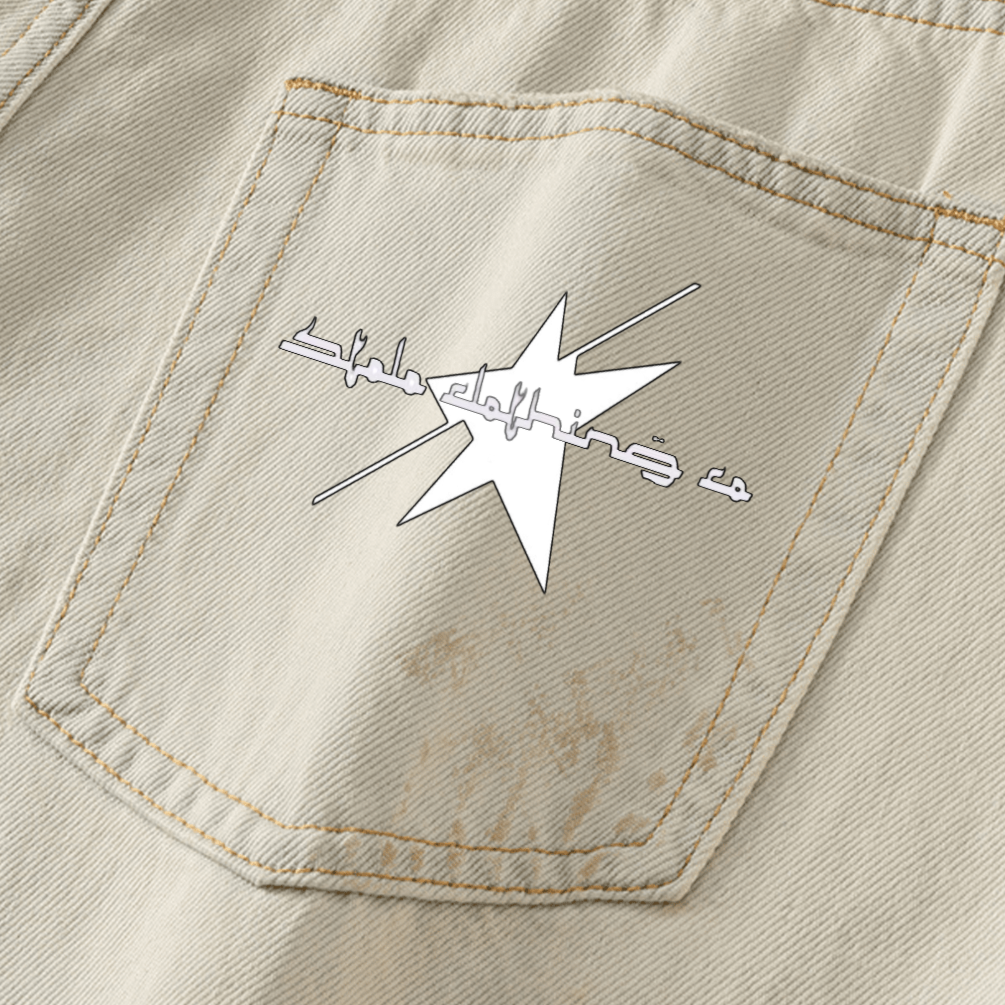 Stolo Clothing Co STARCHILD Heavy Faded Blue Distressed Unisex Denim Shorts (JORTS)