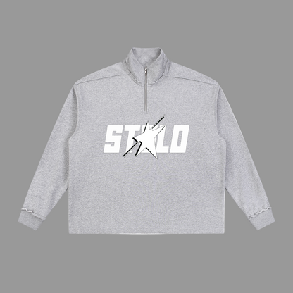 Stolo Clothing Co STARCHILD Classic Quater-Zip Fleece Long Sleeve Tee