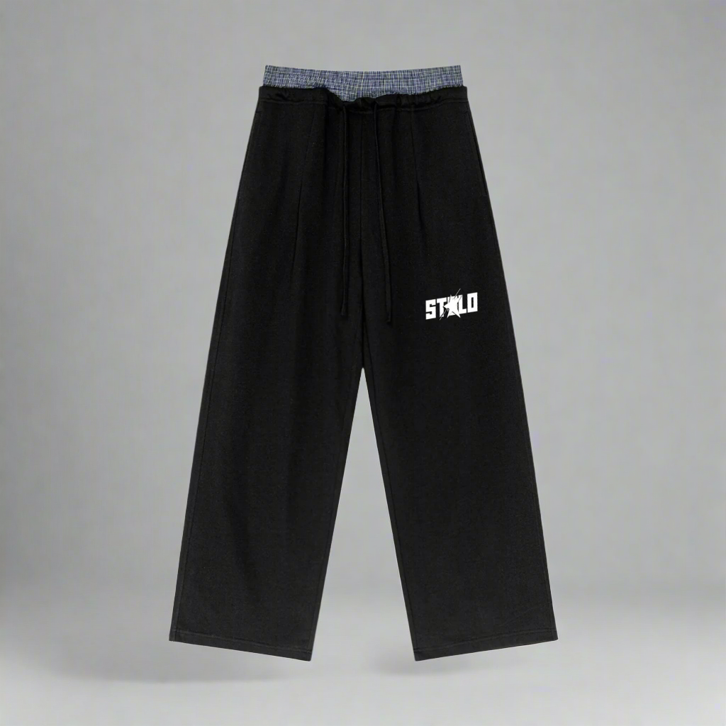 double waist band,boxer waistband,unisex,baggy joggers,sweatpants