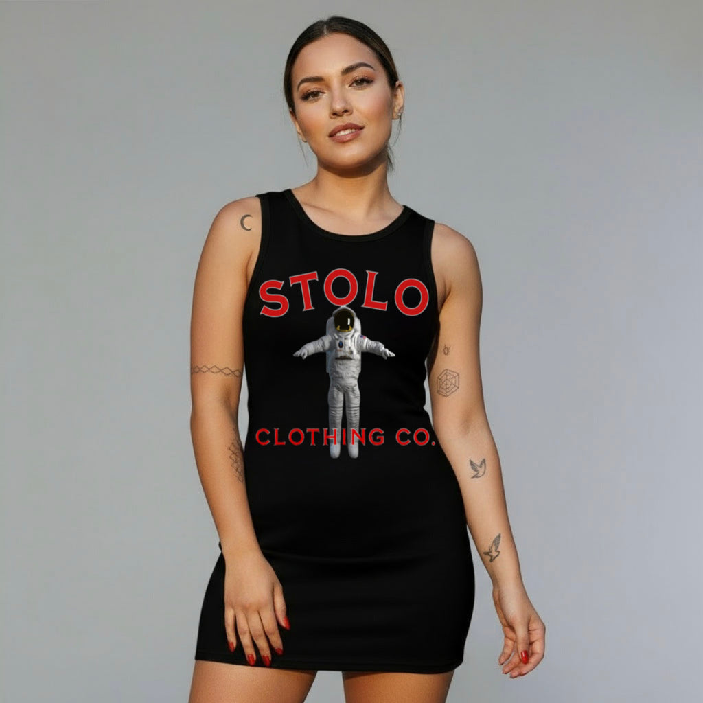 Stolo Clothing Co ASTROKNOT Sheer Mesh Bodycon Dress