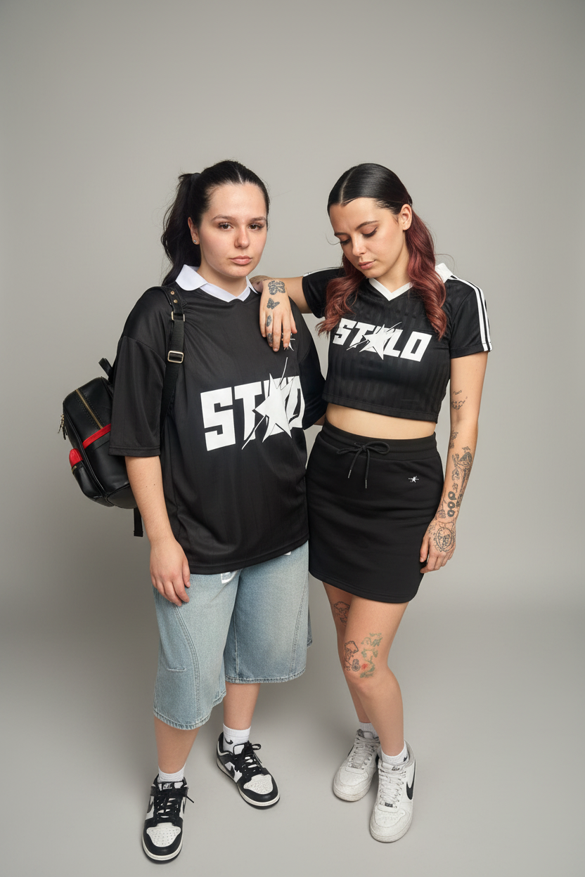 Stolo Clothing Co STARCHILD REBORN Cropped Jersey Polo Tee