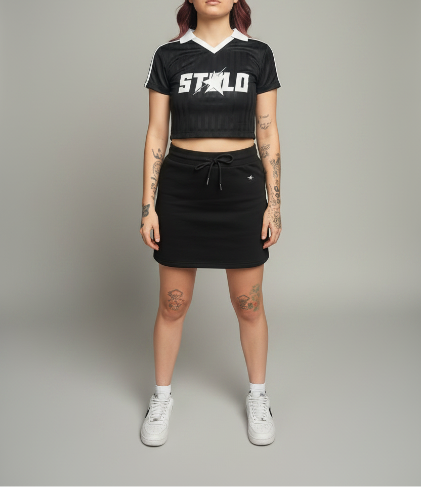 Stolo Clothing Co STARCHILD REBORN Cropped Jersey Polo Tee