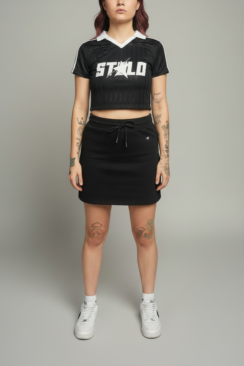 Stolo Clothing Co STARCHILD REBORN Cropped Jersey Polo Tee