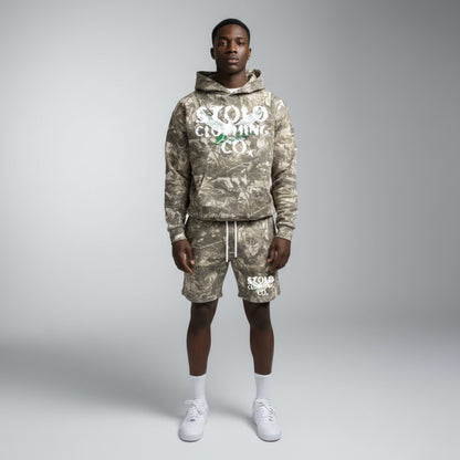 Stolo Clothing Co Birdies French Terry Tree Print Camo Hoodie