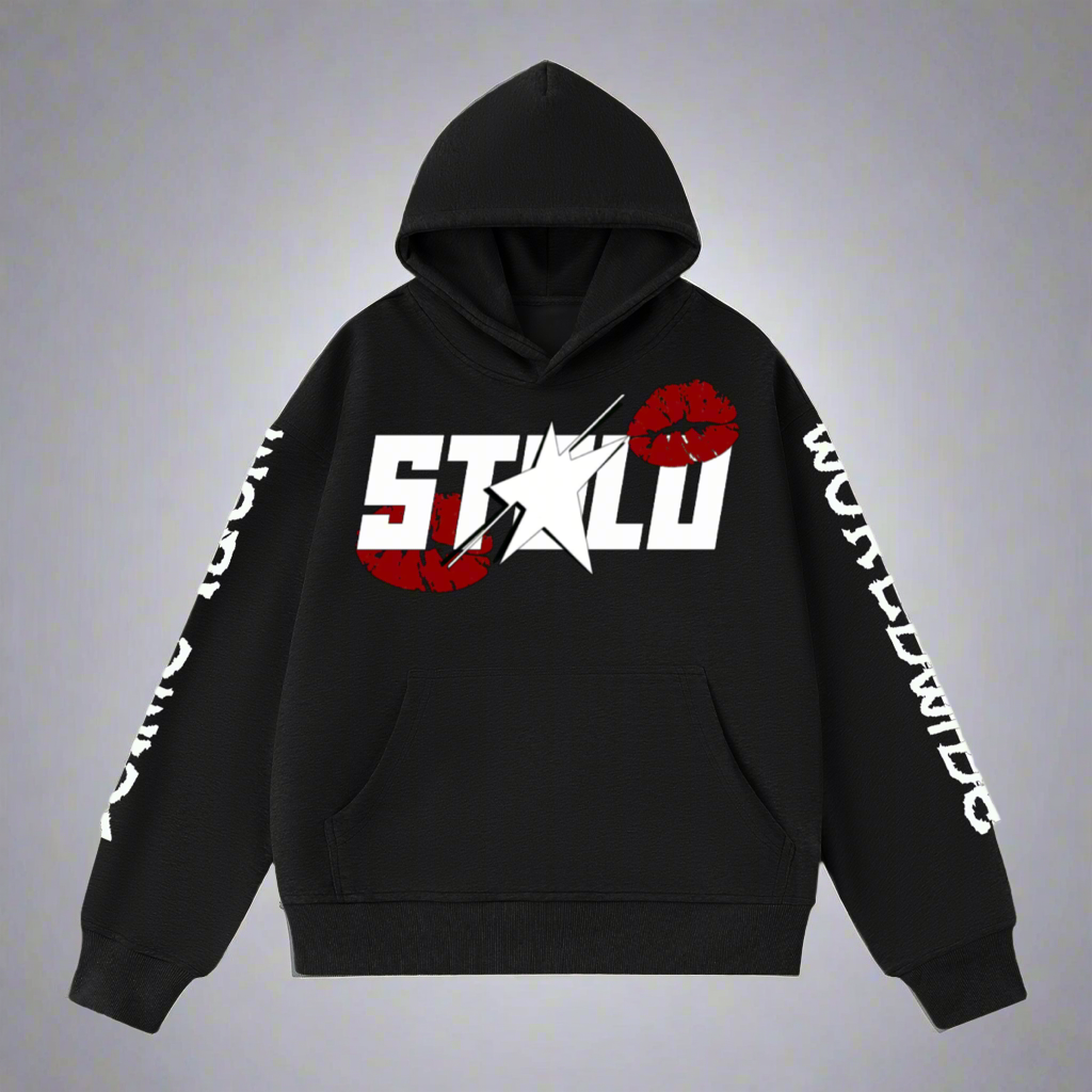 Stolo Clothing Co LUV U X WORLDWIDE Heavyweight Cropped Hoodie