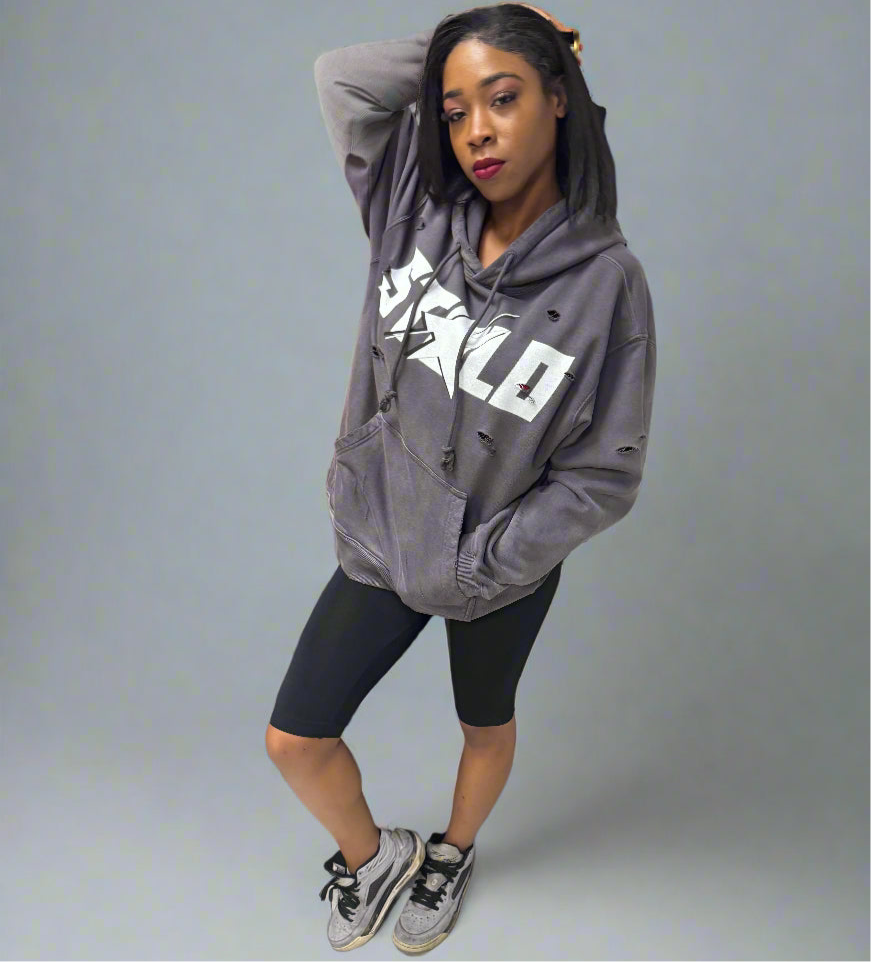 Stolo Clothing Co STARCHILD Hand-Frayed Pure Cotton Monkey Washed Hoodie