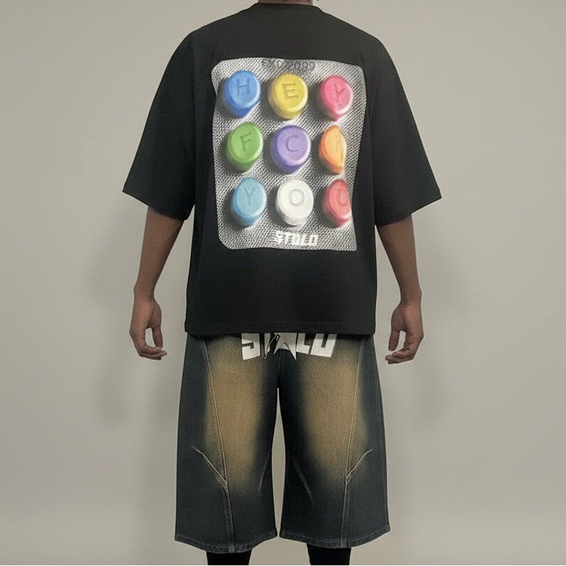 Stolo Clothing Co PAIN PILL Oversized Boxy Tee