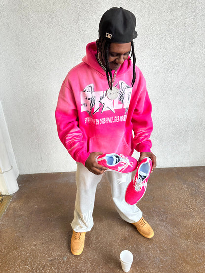 Stolo Clothing Co STARCHILD X Birdies Easter Pink Oversized Fleece Hoodie