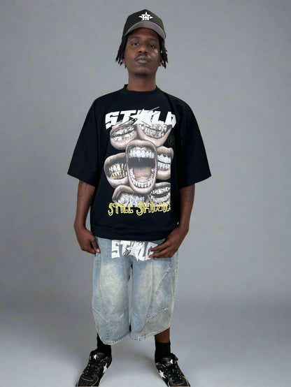 Limited Edition Stolo Clothing Co STILL SHINNING Oversized Cropped Boxy Tee