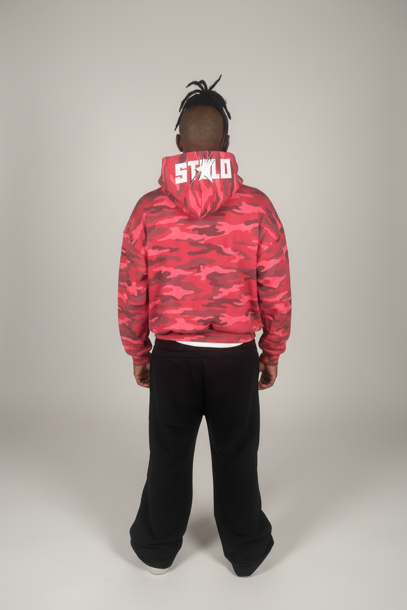 Stolo Clothing Co LOGO ROSE CAMO Heavyweight Hoodie (420 GSM)