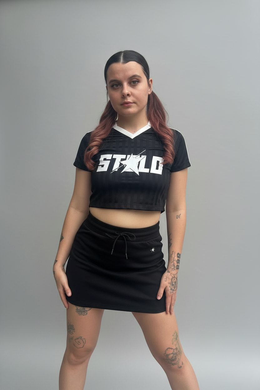 Stolo Clothing Co STARCHILD REBORN Cropped Jersey Polo Tee
