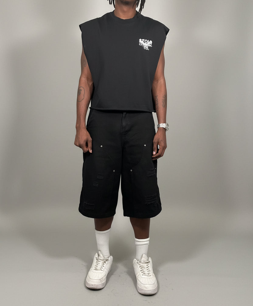 Stolo Clothing Co Birdies Minimalistic French Terry Boxy Tank Top Tee (340GSM)