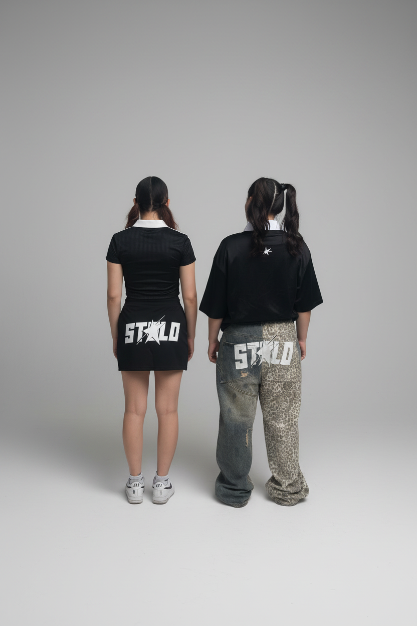 Stolo Clothing Co STARCHILD REBORN Cropped Jersey Polo Tee