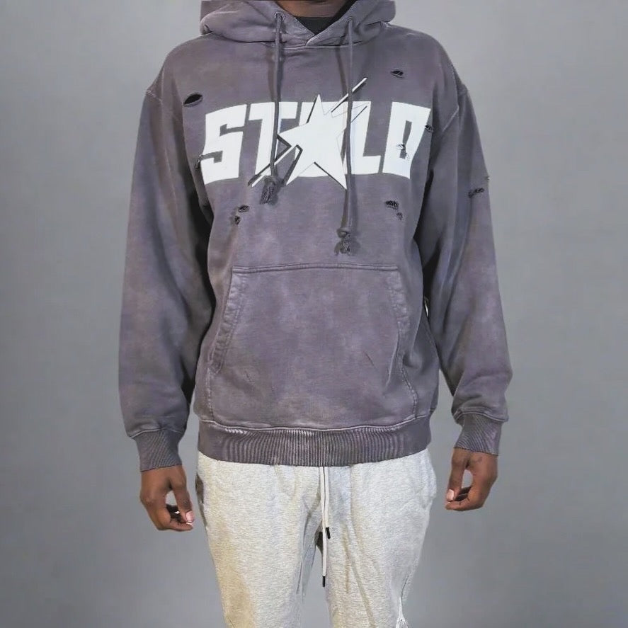 Stolo Clothing Co STARCHILD Hand-Frayed Pure Cotton Monkey Washed Hoodie