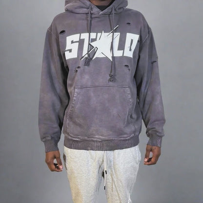 Stolo Clothing Co STARCHILD Hand-Frayed Pure Cotton Monkey Washed Hoodie