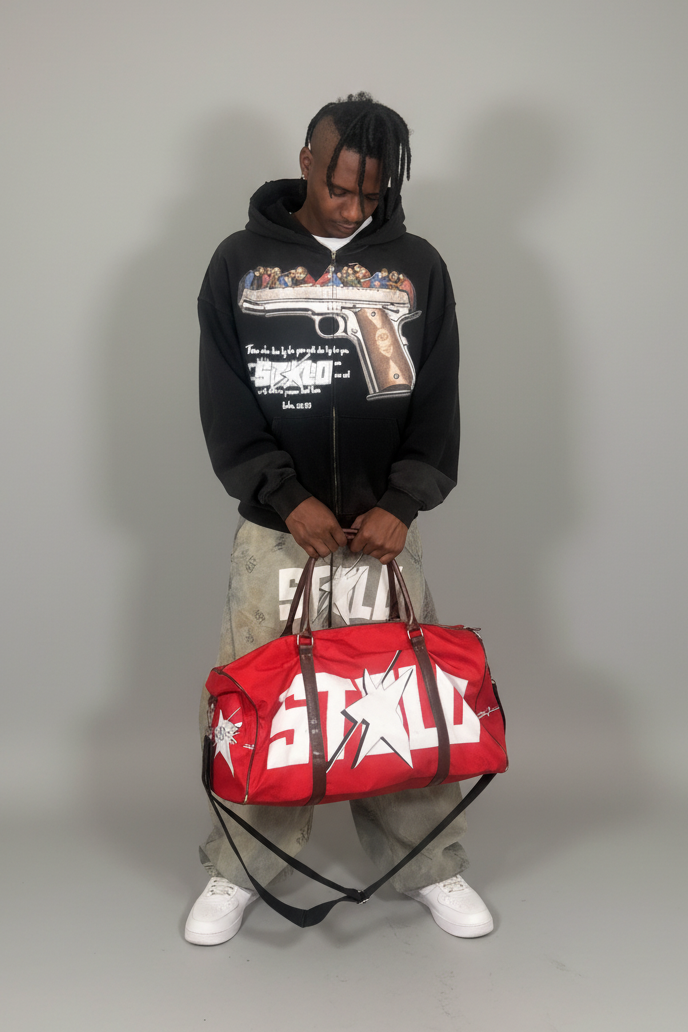Stolo Clothing Co STARCHILD Red Duffle Bag