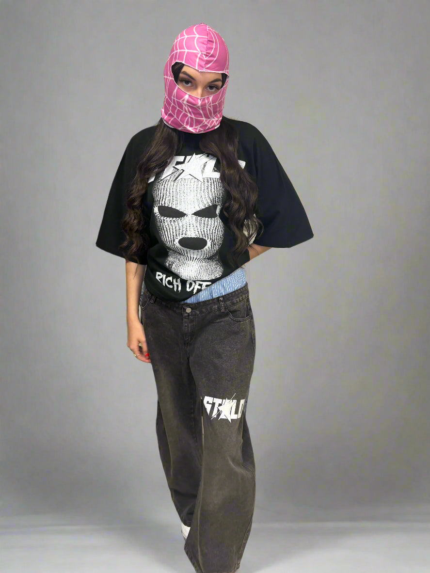 Stolo Clothing Co RICH OFF RISK Oversized Boxy Tee